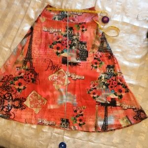 Yasb woman maxi skirt, size 14, printed